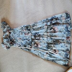 Beautiful Baltic born rouched bodice dress